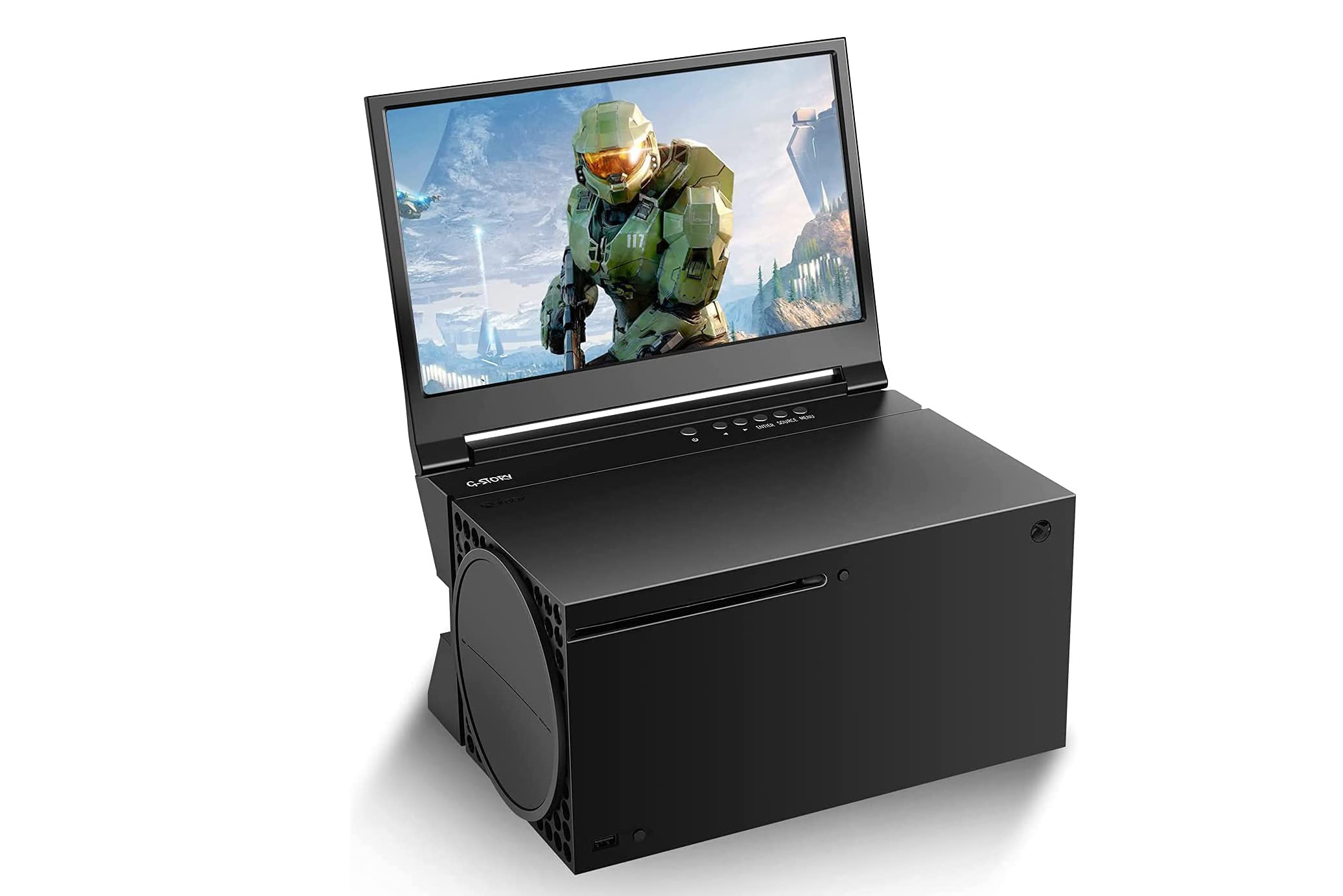 Imagem do produto do Monitor Portátil G-Story para Xbox Series X em fundo branco.