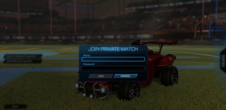 Join individual matches in the Rocket League.