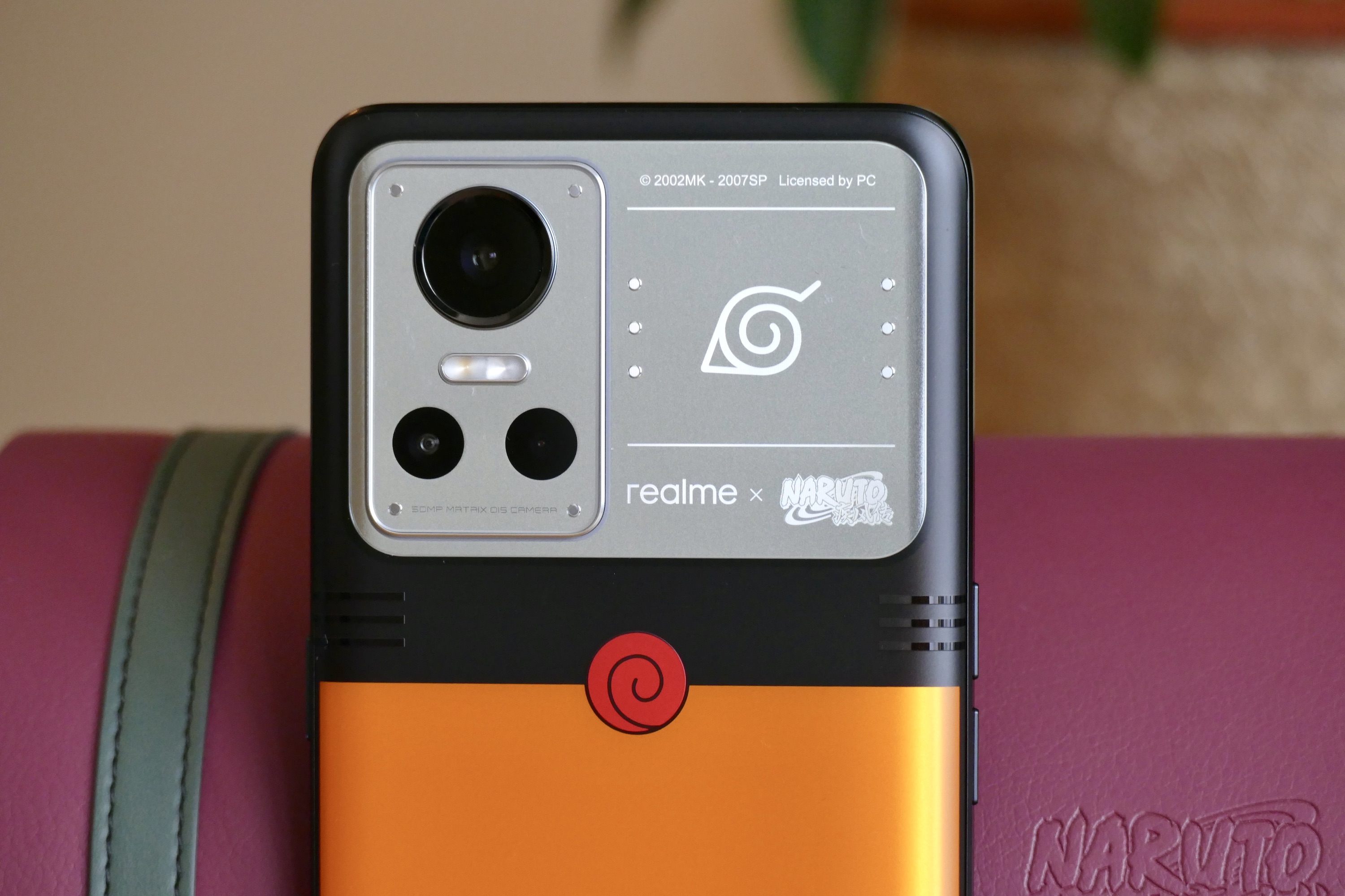 Realme x Naruto GT Neo 3 का कैमरा मॉड्यूल।
