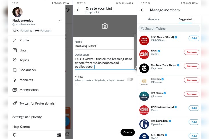Twitter Lists News Curation.