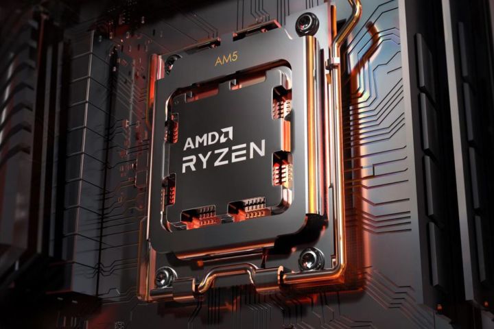 Renderizado del procesador AMD Ryzen.