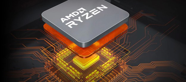 AMD Ryzen processor render.