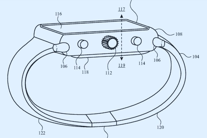 Fotocamera immaginata su un brevetto Apple Watch