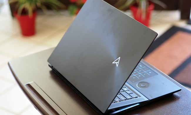 Backside of the the Asus Zenbook Pro 16X.