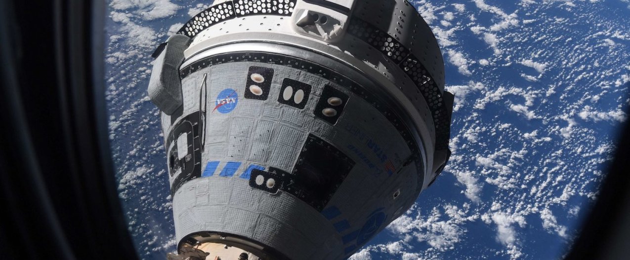 Boeing's Starliner capsule docked at the ISS.