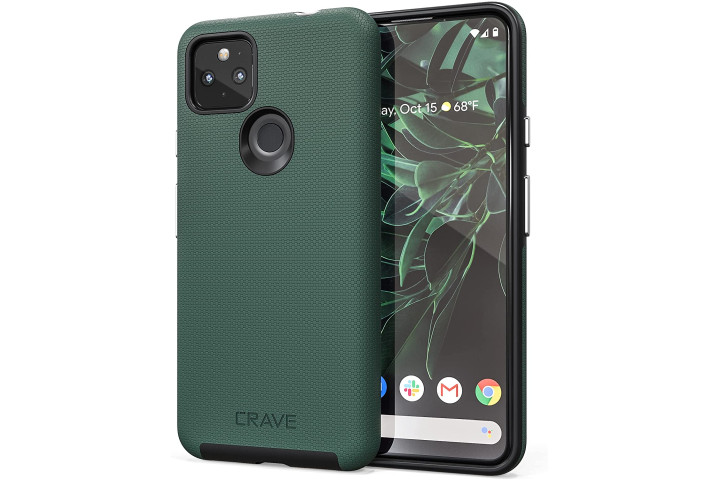 Crave Dual Guard in Forest Green for the Pixel 5a.