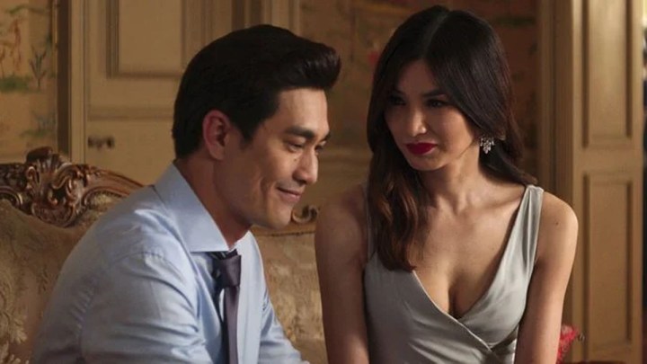Harry Shum Jr. and Gemma Chan in Crazy Rich Asians.