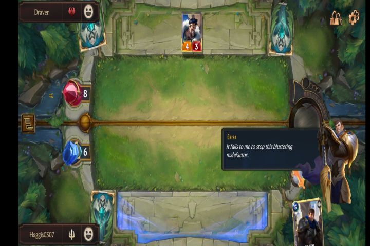 Legends of Runeterra card game on Android.
