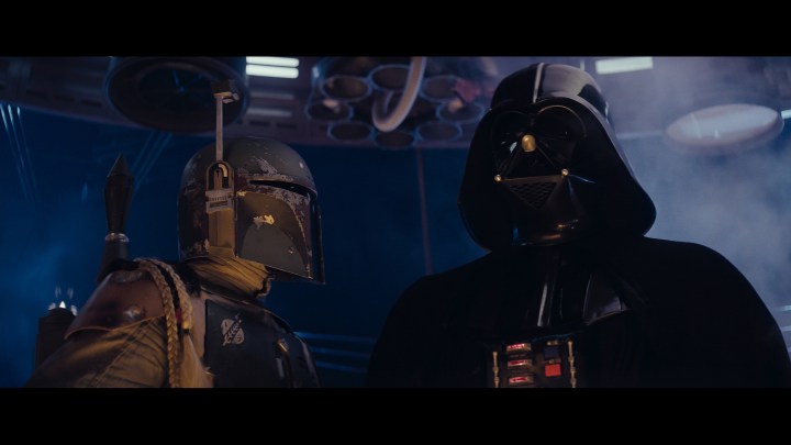 Un'immagine di Star Wars: The Cinematic Vision con Darth Vader e Boba Fett.