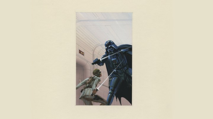 A Star Wars: The Creation image featuring Darth Vader and Luke Skywalker.