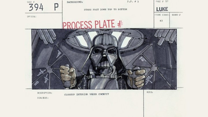 Un'immagine di Star Wars: The Creation con Darth Vader.