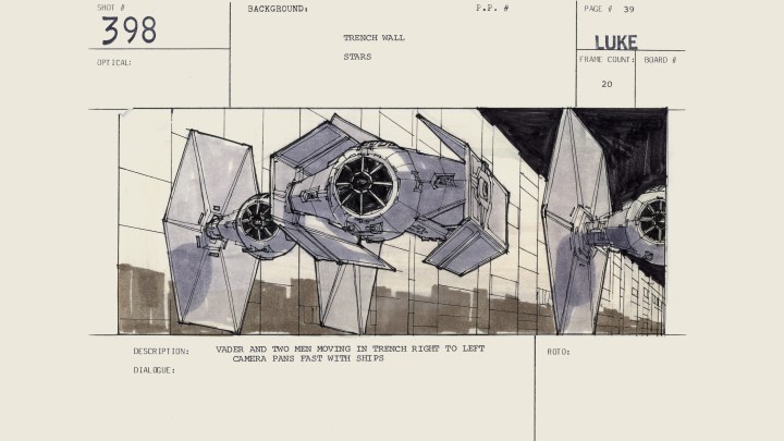 Un'immagine di Star Wars: The Creation con i Tie Fighters.