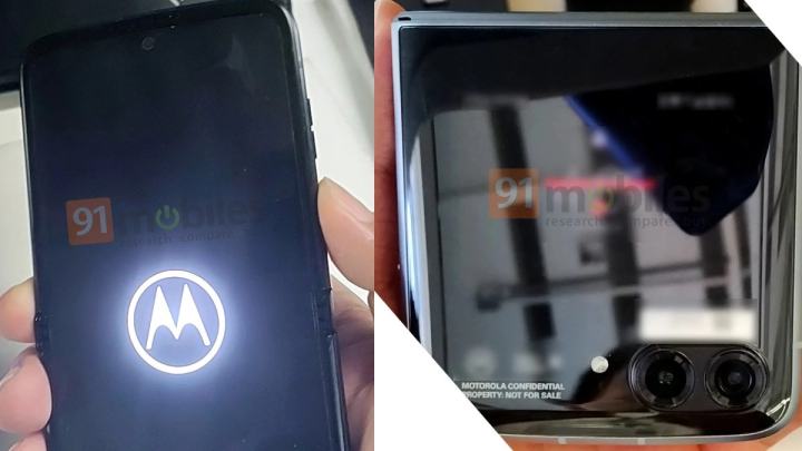 Alleged Motorola Razr 2022 in hand.