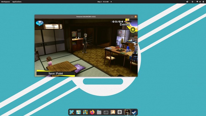 Persona 4 Golden running on Linux.