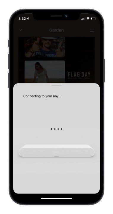 Schermata di configurazione di Sonos Ray nell'app Sonos.