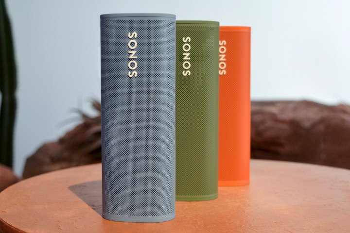 The Sonos Roam in multiple colors.
