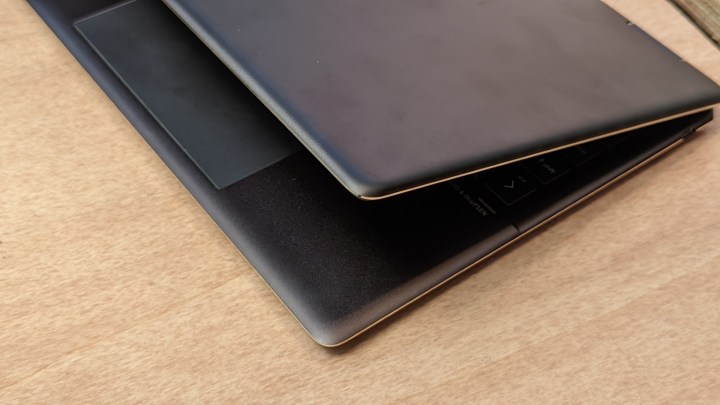 The side profile of the Spectre x360 13-inch laptop.
