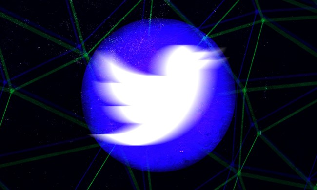 A stylized composite of the Twitter logo.