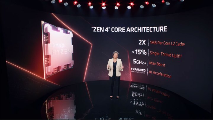 Zen 4 architecture slide.