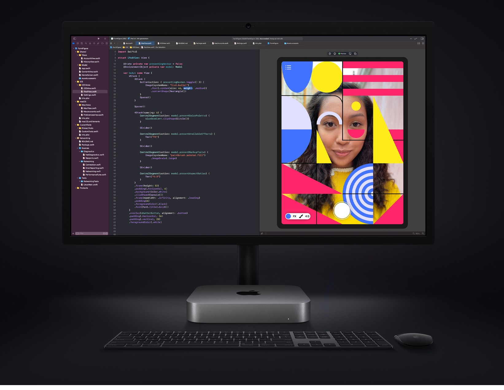 mac studio vs imac mini 2020 m1 com monitor teclado mouse