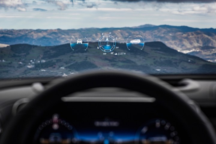 Head-up display in the 2023 Mercedes-Benz GLC-Class.