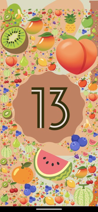 Android 13's emoji filled easter egg
