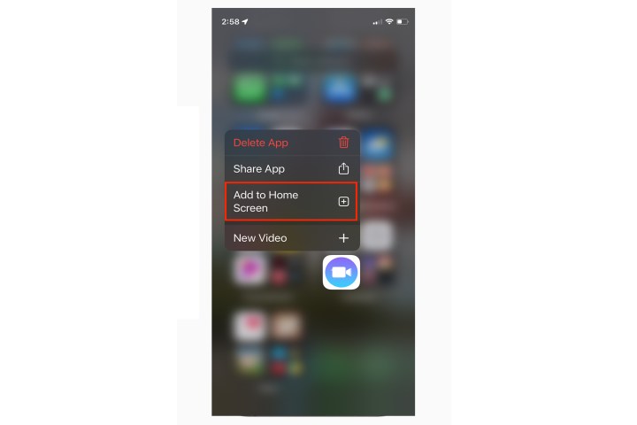 iPhoneアプリライブラリはホーム画面に追加されます。