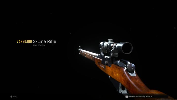 The 3-Line Rifle in Warzone.