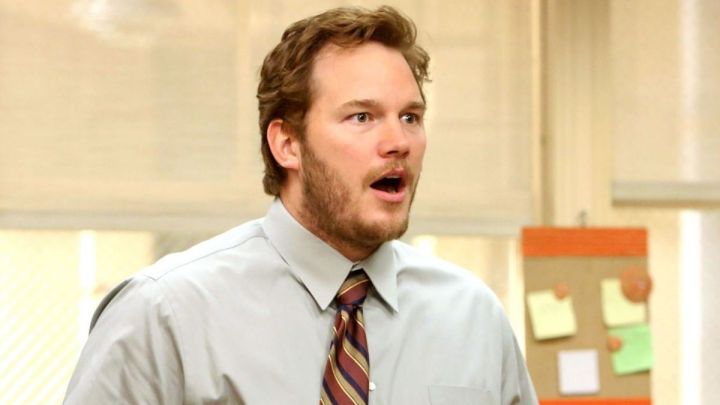 Andy Dwyer looking surprised in Parks and Recreation.