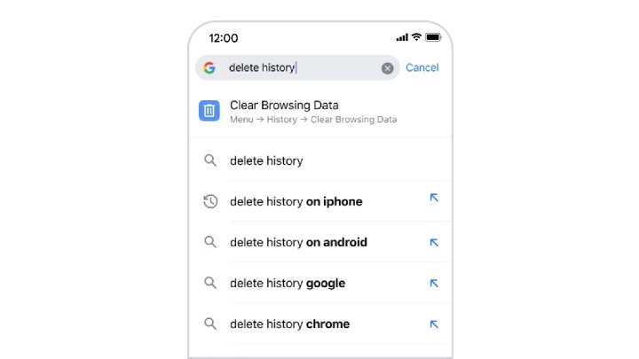 Barra de endereços do Chrome para iOS.