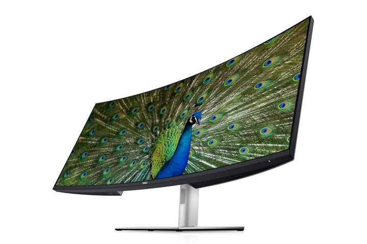 Product image of the Dell UltraSharp U4021QW 5K monitor on white background.