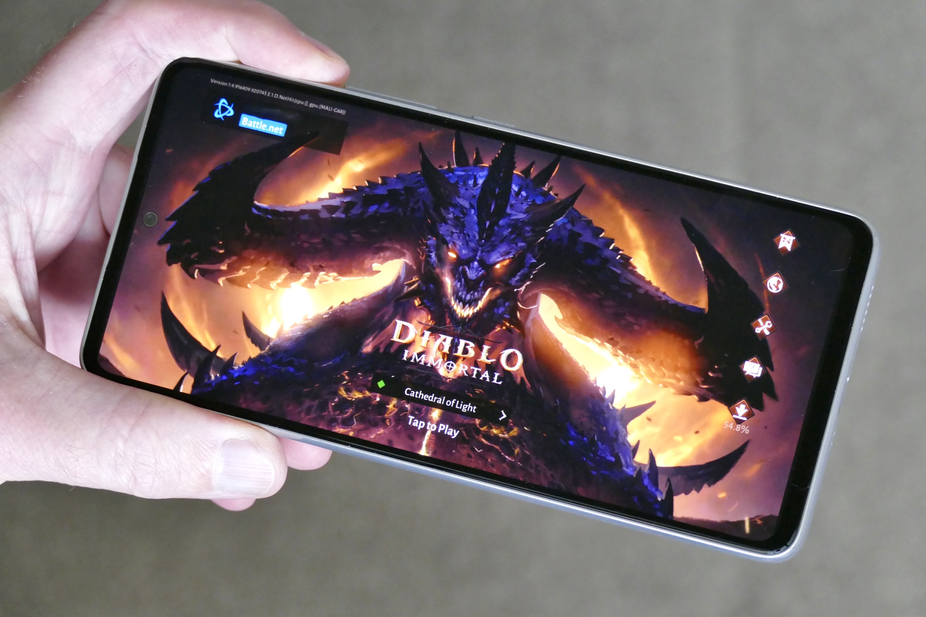 The Galaxy A53 plays Diablo Immortal better than envisioned