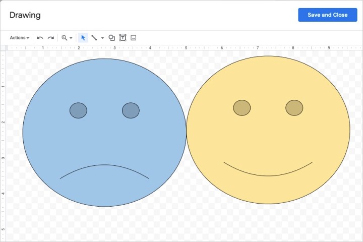 Save and Close in the Google Docs drawing tool window.