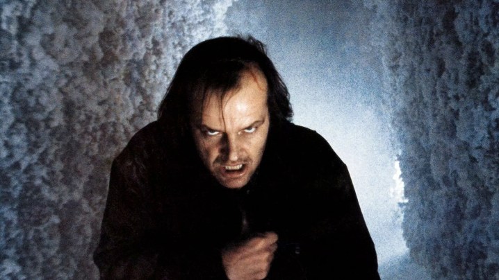 Jack Nicholson looks at the camera in The Shining.