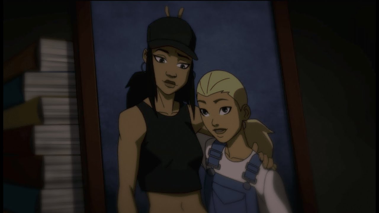 Uma foto da jovem Jade e Artemis em Young Justice.