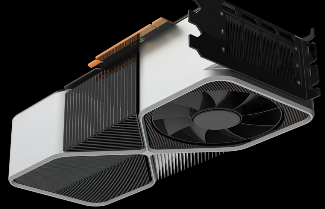 An alleged render of Nvidia's RTX 3090 Ti GPU.