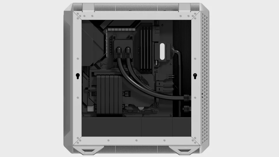 The Regner PC case that comes with two cooling radiators.