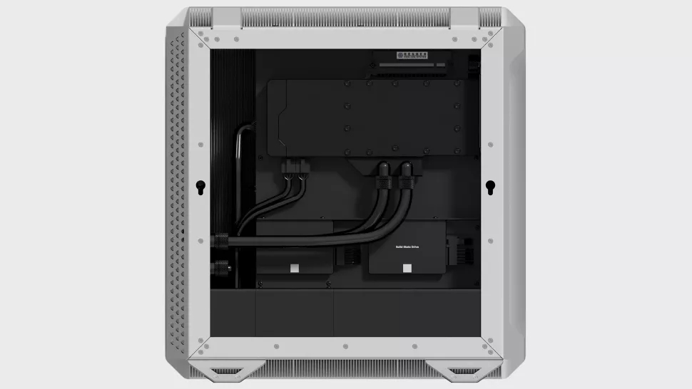 The Regner PC case that comes with two cooling radiators.