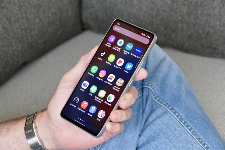 منوی برنامه Samsung Galaxy A53 5G.