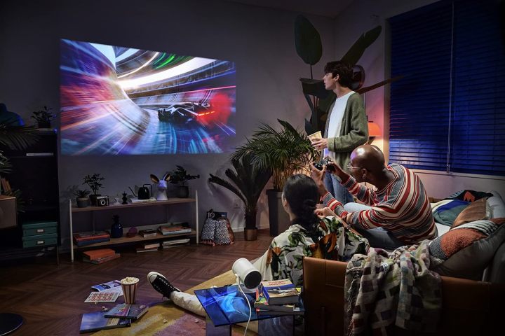 Samsung The Freestyle portable projector.