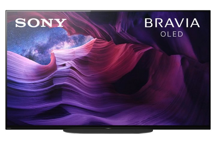 A front view of the Sony Bravia 48-inch OLED TV.