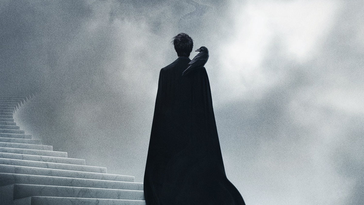 Tom Sturridge como Morpheus está de costas para a câmera em uma imagem da adaptação de The Sandman de Neil Gaiman.