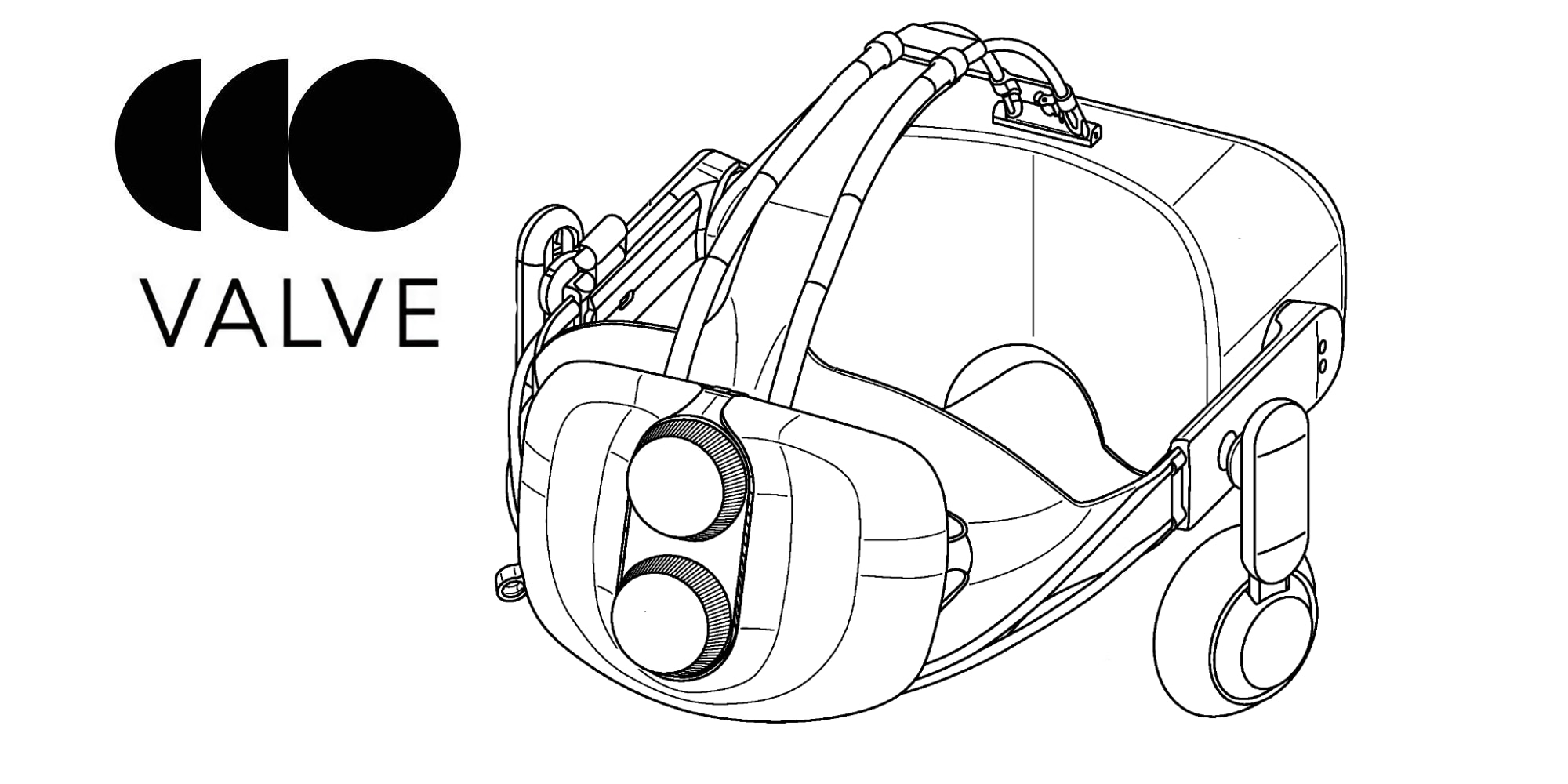 Headstrap traseiro Valve VR headstrap mostra patente Deckard?