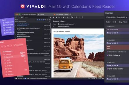 Vivaldi builds mail, calendar, and feed reader right into your browser