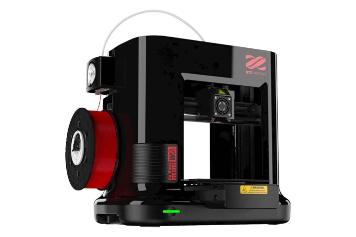 Side angle of the da Vinci Mini W+ 3D printer.