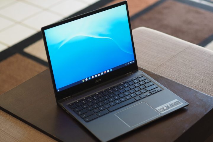 acer chromebook spin 513 review top down view