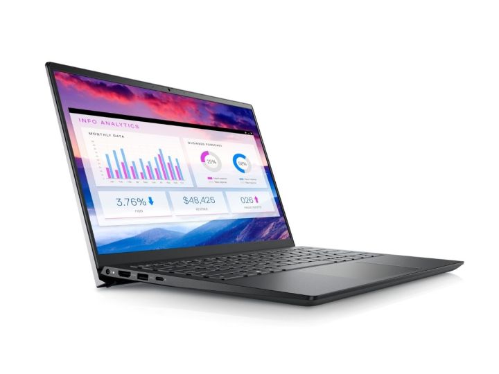 Dell Vostro 5410 laptop on white background.