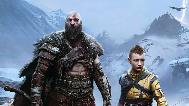 Kratos e Atreus in God of War Ragnarok.