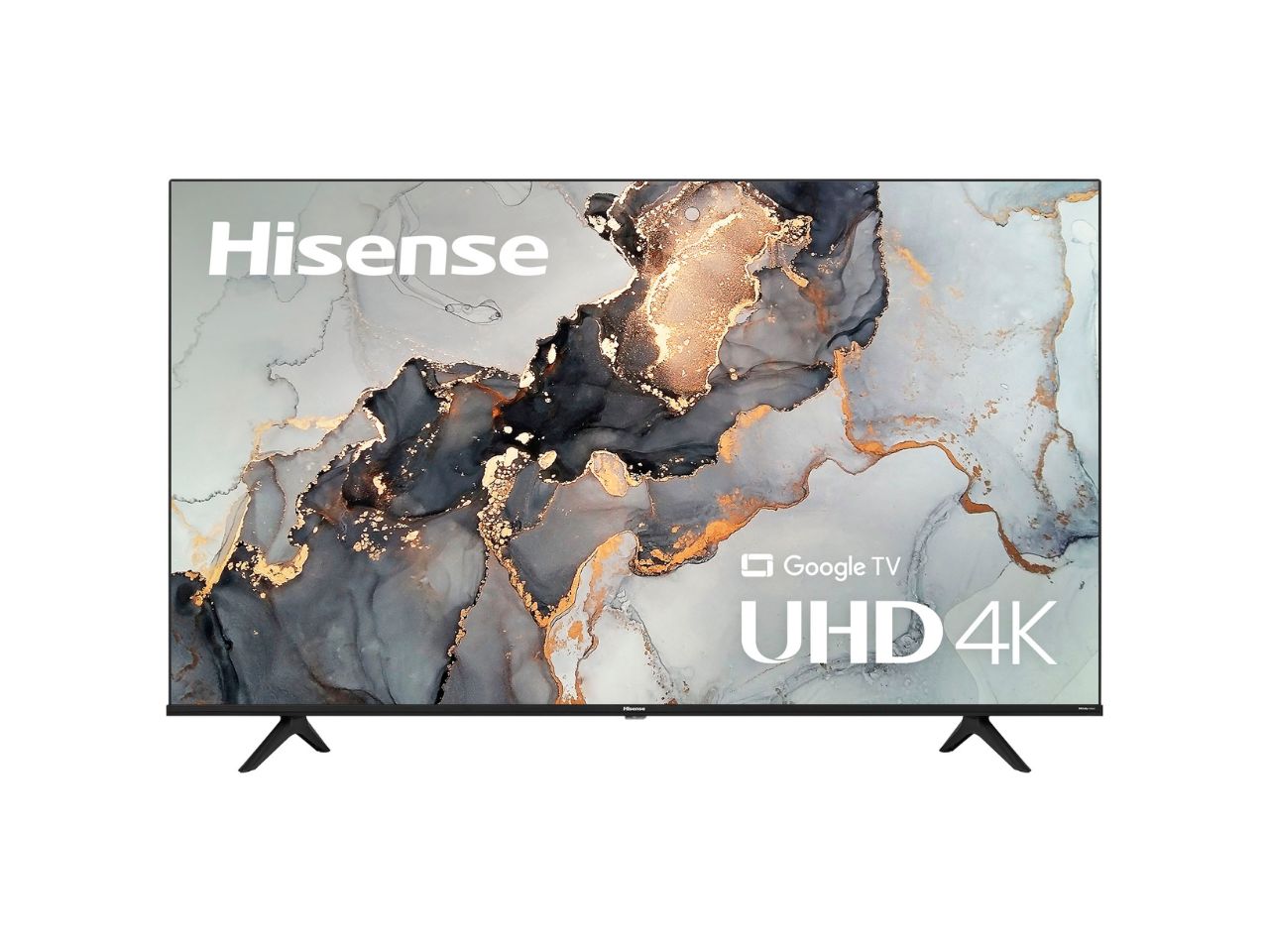 Hisense 55-inch 4K TV on white background.