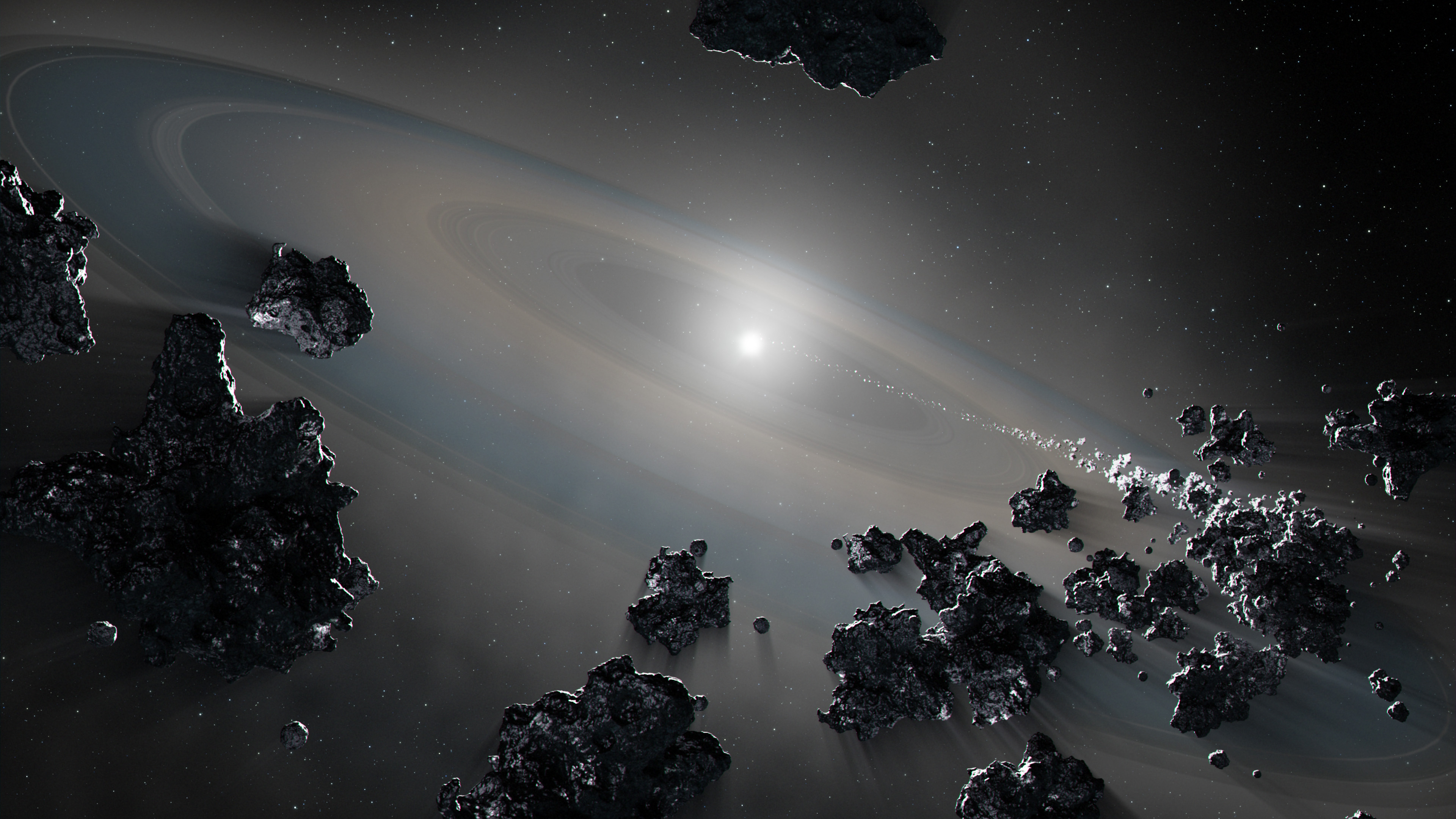 Destructive white dwarf is ripping apart planetary pieces